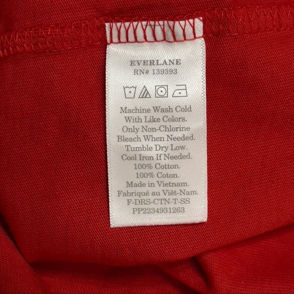 Everlane Red T-Shirt Dress - Picture 13 of 13
